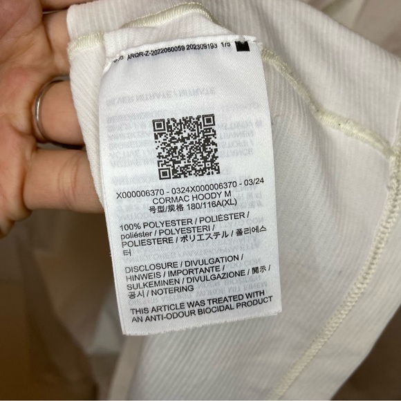 ARCTERYX Men’s Cormac Lightweight Hoody White Arctic Silk Sz XL READ - Picture 15 of 16